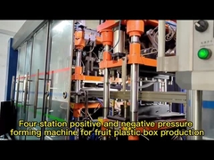 Máy tạo chân không ba trạm tự động đã sử dụng cho thực phẩm vật nuôi