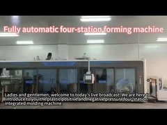 Máy tạo chân không bốn trạm làm hộp trái cây nhựa