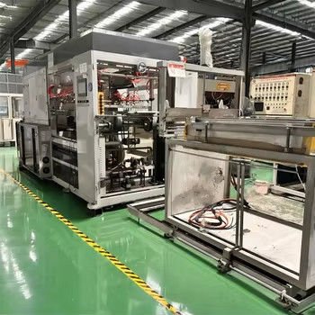 Máy nặn hoàn toàn tự động hộp chứa nhựa PP áp suất Máy nặn chân không Độ sâu nặn tối đa 180mm 380V