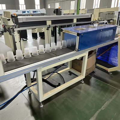 Máy in cốc 220V / 50Hz UV Ink Type PLC Control System màn hình cảm ứng giao diện hoạt động