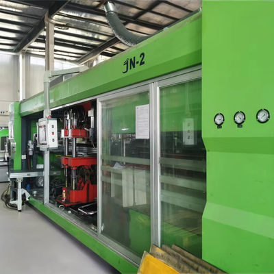 Máy chế tạo hộp / đĩa / thùng trứng nhựa tự động đã qua sử dụng Máy hình nhiệt nhựa 3 trạm