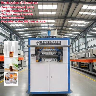Máy tạo nhiệt cốc nhựa tự động với hệ thống điều khiển bánh xe PLC