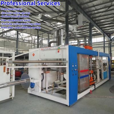Máy chế tạo hộp ăn trưa nhựa phân hủy sinh học công nghiệp đã qua sử dụng Máy chế tạo chân không một điểm dừng