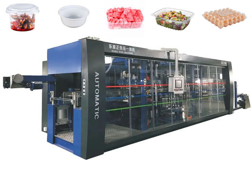 Máy tạo nhiệt khay nhựa hoàn toàn tự động 710mm chiều dài tạo cho thùng nhựa dùng một lần