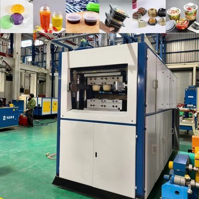 Máy làm cốc nhựa tự động tốc độ cao sử dụng tiêu thụ khí 4200-5000L / phút Dịch vụ bán hàng miễn phí suốt đời
