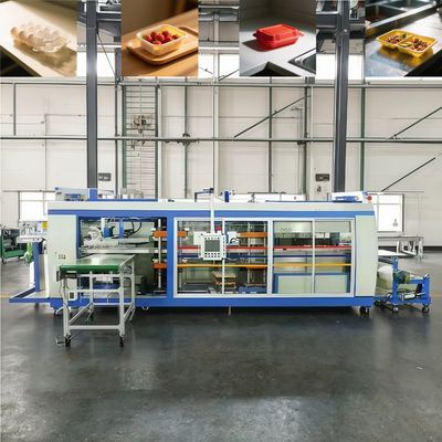 Máy ép nhiệt khay nhựa ba trạm tự động hoàn toàn