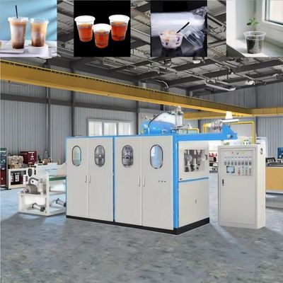 Máy làm cốc trà dùng một lần bằng nhựa đã qua sử dụng hoàn toàn tự động
