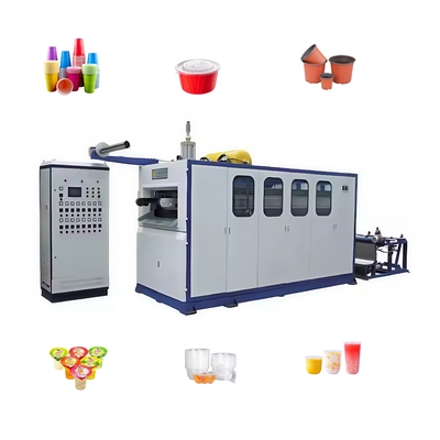 Máy làm cốc thạch nhựa hiệu quả cao Máy tạo hình nhiệt nhựa